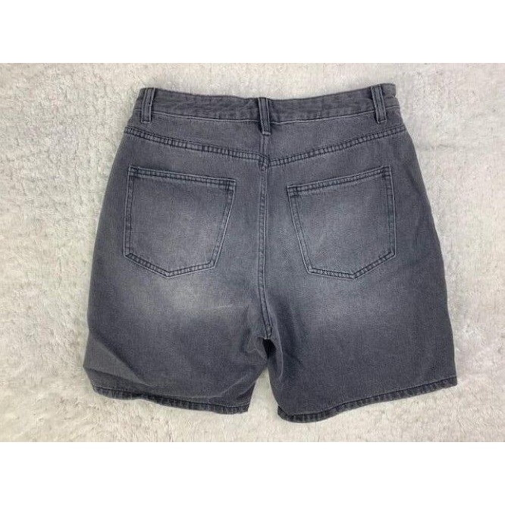 Forever 21 Size 29 Womens Shorts Black Midi High Rise Cotton